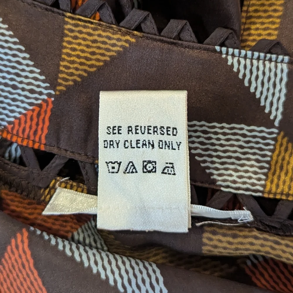 Vertigo Paris Geometric Dress - Black, Brown, Blue, Red - Picture 8 of 8